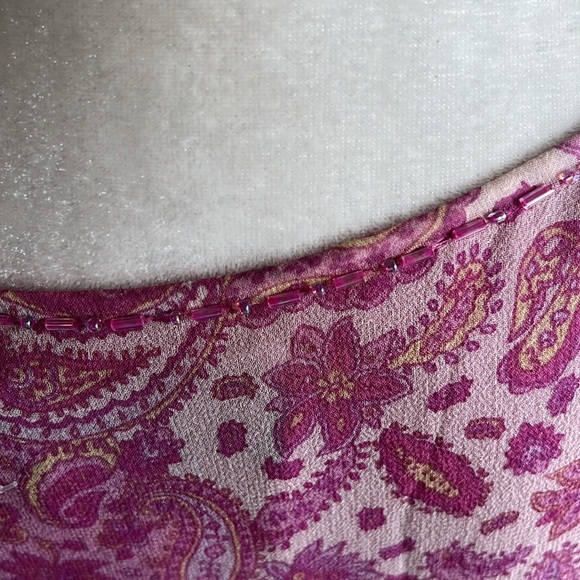Silk paisley beaded tunic - Picture 6 of 14